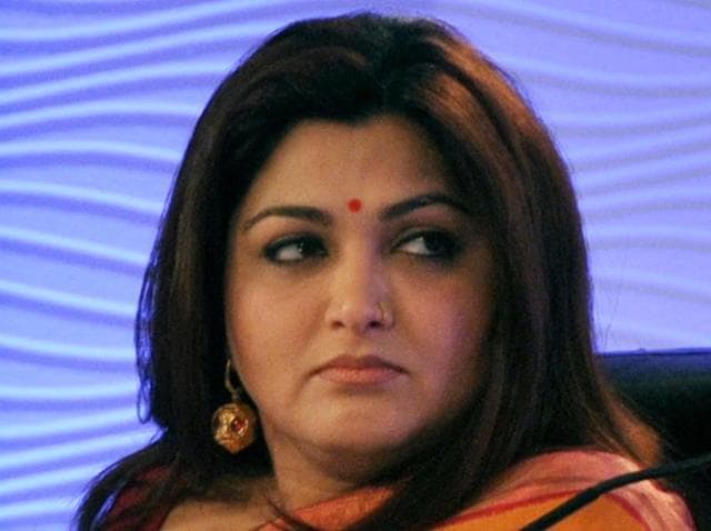 A file photo of Congress spokesperson Khusboo Sundar.(HT File Photo) A file photo of Congress spokesperson Khusboo Sundar.(HT File Photo)