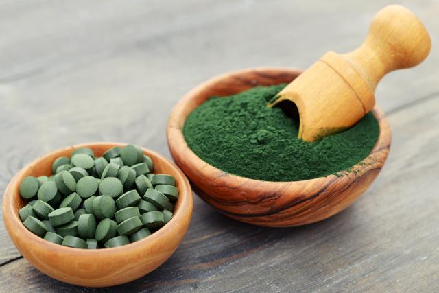 Dried spirulina contains about 60% protein: It is a complete protein containing all essential amino acids. (Shutterstock) Dried spirulina contains about 60% protein: It is a complete protein containing all essential amino acids. (Shutterstock)