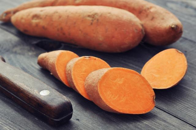 Orange-fleshed sweet potatoes is considered one of nature’s unsurpassed sources of beta-carotene. (Shutterstock) Orange-fleshed sweet potatoes is considered one of nature’s unsurpassed sources of beta-carotene. (Shutterstock)