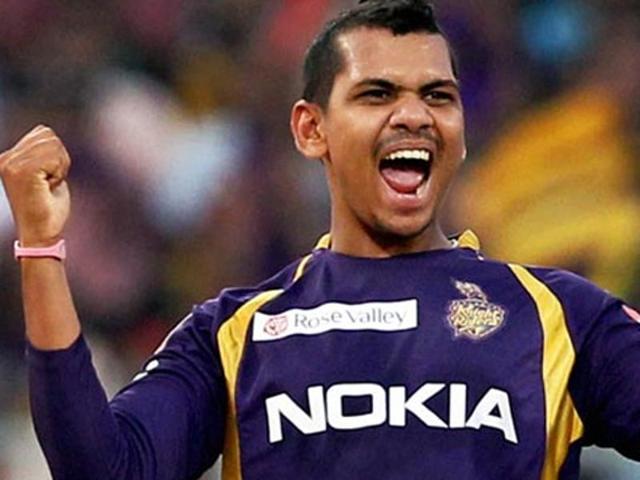A file photo of Kolkata Knight Riders spinner Sunil Narine. (PTI Photo) A file photo of Kolkata Knight Riders spinner Sunil Narine. (PTI Photo)