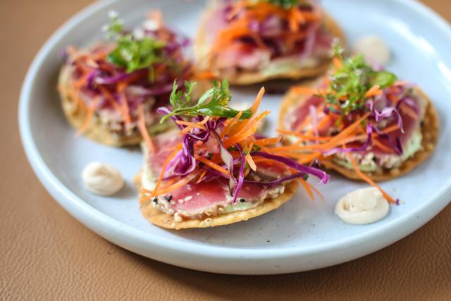 Tuna tataki tostada (Photo: Kunal Chandra)