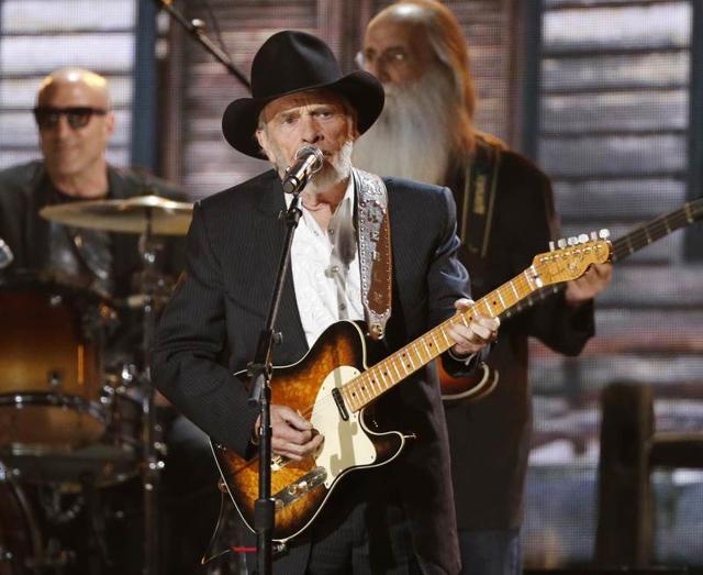Merle Haggard performs at the 56th annual Grammy Awards in Los Angeles, California. (REUTERS) Merle Haggard performs at the 56th annual Grammy Awards in Los Angeles, California. (REUTERS)