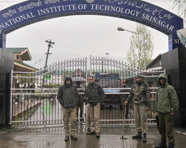The campus flared up last Thursday after West Indies knocked India out of the World T20, when some Kashmiri pupils allegedly celebrated with firecrackers and shouted “anti-national” slogans. (Waseem Andrabi / HT Photo ) The campus flared up last Thursday after West Indies knocked India out of the World T20, when some Kashmiri pupils allegedly celebrated with firecrackers and shouted “anti-national” slogans. (Waseem Andrabi / HT Photo )