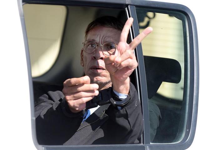 The man (C) who was arrested after he hijacked an EgyptAir flight, which was forced to land in Cyprus on Tuesday, is transferred by Cypriot police as they leave a court in the city of Larnaca. (Reuters Photo) The man (C) who was arrested after he hijacked an EgyptAir flight, which was forced to land in Cyprus on Tuesday, is transferred by Cypriot police as they leave a court in the city of Larnaca. (Reuters Photo)