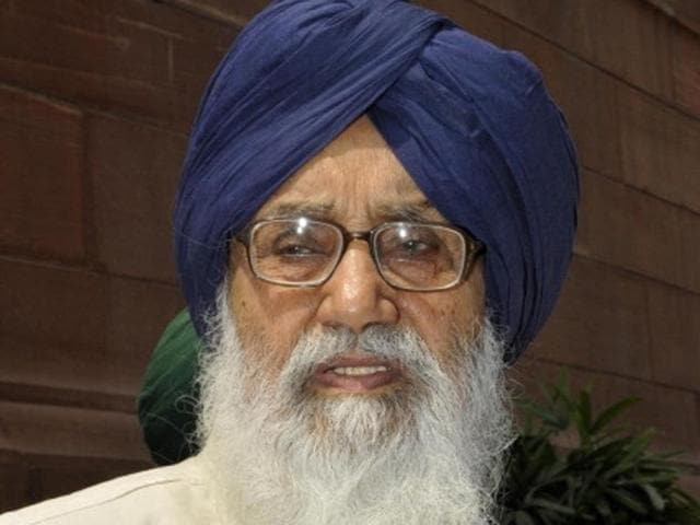 Punjab chief minister Parkash Singh Badal (HT File Photo) Punjab chief minister Parkash Singh Badal (HT File Photo)
