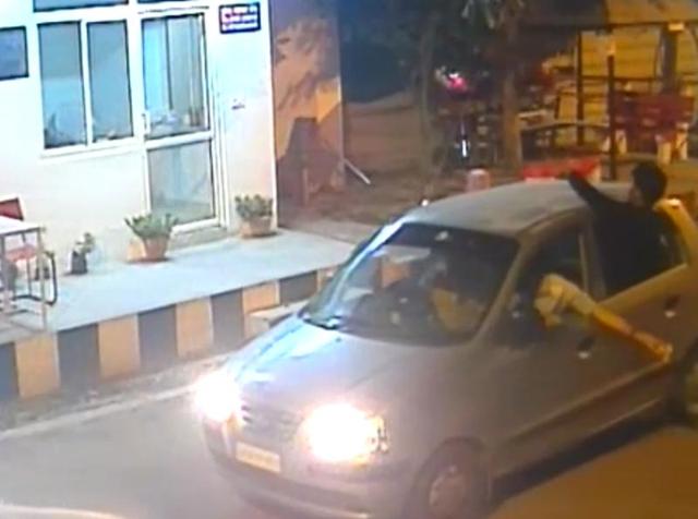 A group of youngsters has been caught throwing eggs at the office of the resident welfare association (RWA) at the upscale Afla 1 locality in Greater Noida on CCTV cameras installed at the society’s entrance. A group of youngsters has been caught throwing eggs at the office of the resident welfare association (RWA) at the upscale Afla 1 locality in Greater Noida on CCTV cameras installed at the society’s entrance.