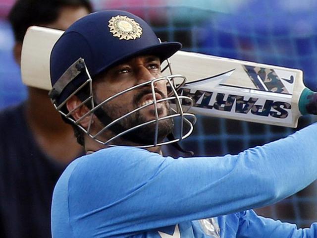 India's Mahendra Dhoni bats during a practice session ahead of their ICC Twenty20 2016 Cricket World Cup. (AP Photo) India's Mahendra Dhoni bats during a practice session ahead of their ICC Twenty20 2016 Cricket World Cup. (AP Photo)