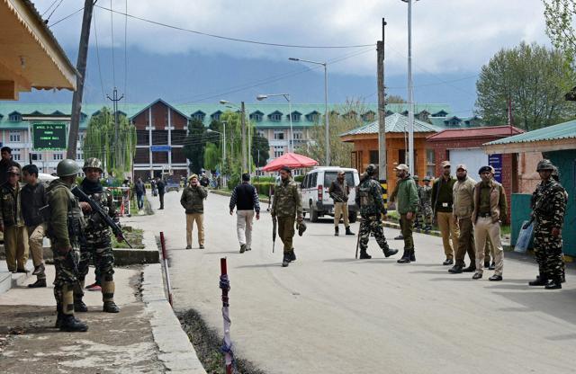 Police and CRPF deployed at National Institute of Technology (NIT). (PTI) Police and CRPF deployed at National Institute of Technology (NIT). (PTI)
