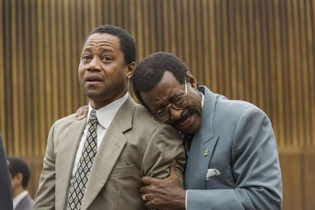 The character who leaves the slightest impression, possibly because of the top form the rest of the cast is in, is OJ Simpson as played by Cuba Gooding Jr. The character who leaves the slightest impression, possibly because of the top form the rest of the cast is in, is OJ Simpson as played by Cuba Gooding Jr.