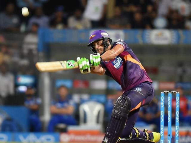 Rising Pune Supergiants Faf du Plessis plays a shot during IPL T20 cricket match between Mumbai Indians and Rising Pune Supergiants. (Kunal Patil/HT Photo) Rising Pune Supergiants Faf du Plessis plays a shot during IPL T20 cricket match between Mumbai Indians and Rising Pune Supergiants. (Kunal Patil/HT Photo)