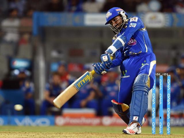 Mumbai Indians player Harbhajan Singh plays a shot during IPL T20 cricket match. (Kunal Patil/HT Photo) Mumbai Indians player Harbhajan Singh plays a shot during IPL T20 cricket match. (Kunal Patil/HT Photo)
