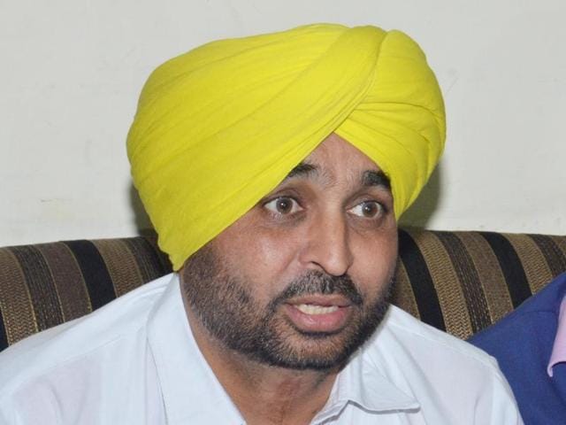 Aam Aadmi Party (AAP) leader and Sangrur MP Bhagwant Mann(HT File Photo)