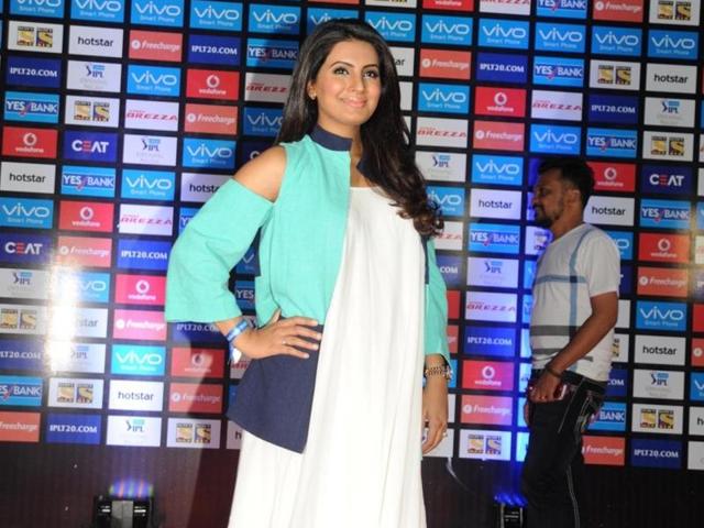 Actor Geeta Basra, now Mrs. Bhajji, added to the long list of celebrities who attended the event. (IANS)