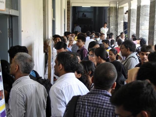 At present, DU has 54,000 seats in 61 colleges. The admission to DU colleges begins May 24. (Chinmaya Sharma/ Hindustan Times) At present, DU has 54,000 seats in 61 colleges. The admission to DU colleges begins May 24. (Chinmaya Sharma/ Hindustan Times)