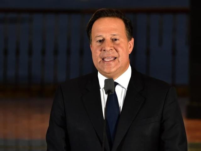 Panamanian President Juan Carlos Varela delivers a speech at Bolivar Palace after a meeting with foreign ambassadors following the massive leak coming from Mossack Fonseca, in Panama City. (AFP Photo) Panamanian President Juan Carlos Varela delivers a speech at Bolivar Palace after a meeting with foreign ambassadors following the massive leak coming from Mossack Fonseca, in Panama City. (AFP Photo)