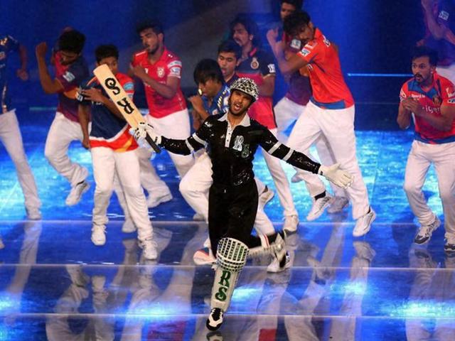 Actor Ranveer Singh gave an energy-packed performance on the dancing tracks from his popular movies such as Ram Leela, Gunday and Bajiro Mastani. (PTI)