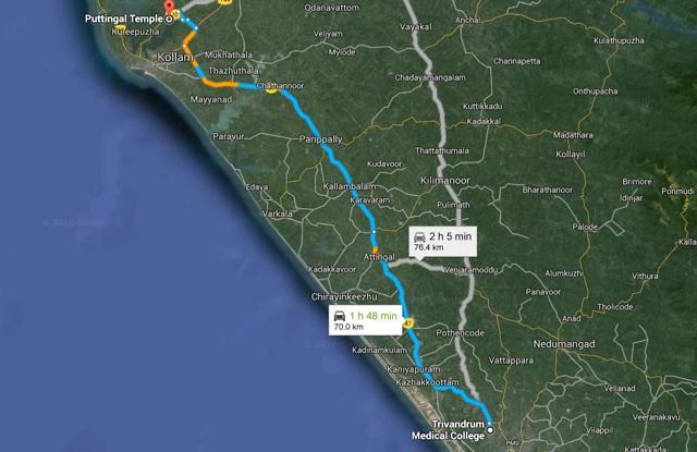 As it happened: 110 dead in Kerala temple fire, Modi meets CM Chandy(Photo Courtesy: Google Maps) As it happened: 110 dead in Kerala temple fire, Modi meets CM Chandy(Photo Courtesy: Google Maps)