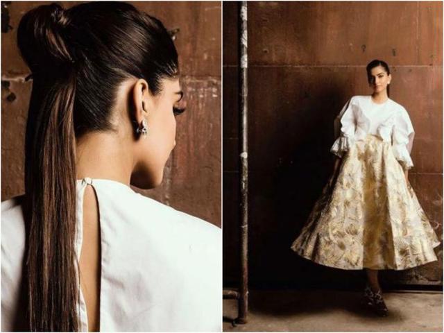 Ah, Sonam the fashionista. But here actor shows us the artistry of makeup artist Namrata Soni from Mumbai.