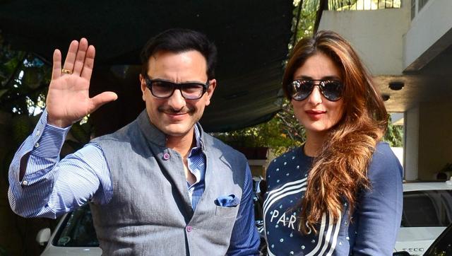 Saif Ali Khan with wife Kareena Kapoor. (Viral Bhayani)