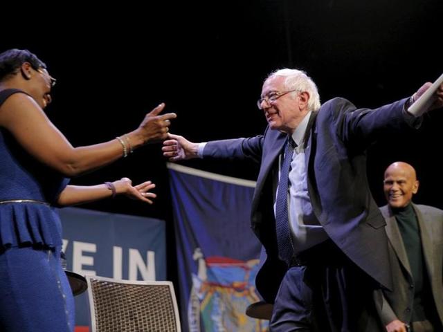 Clinton though remains the clear frontrunner for the Democratic party presidential ticket for November’s general election, but Sanders has the momentum and has enjoyed a string of successes at the polls in recent weeks. (REUTERS) Clinton though remains the clear frontrunner for the Democratic party presidential ticket for November’s general election, but Sanders has the momentum and has enjoyed a string of successes at the polls in recent weeks. (REUTERS)