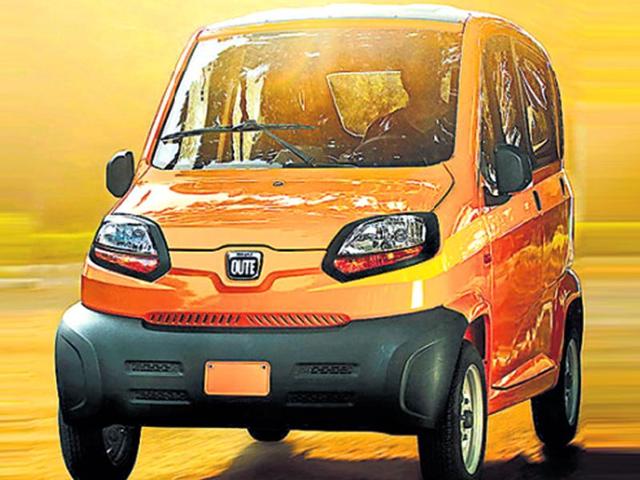 Bajaj Auto received one star safety rating for its quadricycle Qute, in a crash test conducted by Euro NCAP. (HT Photo) Bajaj Auto received one star safety rating for its quadricycle Qute, in a crash test conducted by Euro NCAP. (HT Photo)