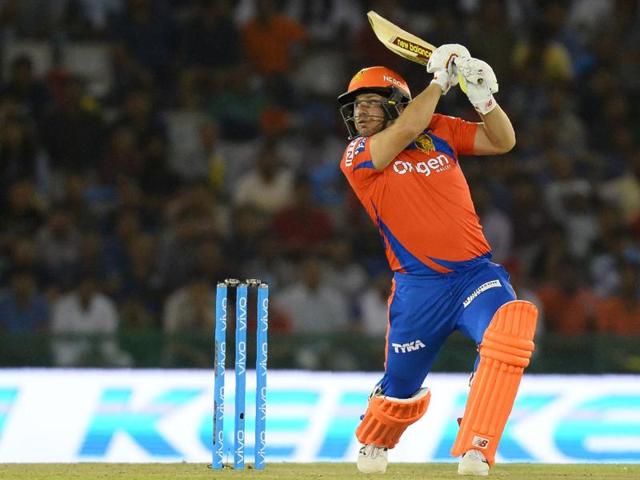 Gujarat Lions Aaron Finch plays a shot during the 2016 Indian Premier League (IPL). (AFP Photo) 