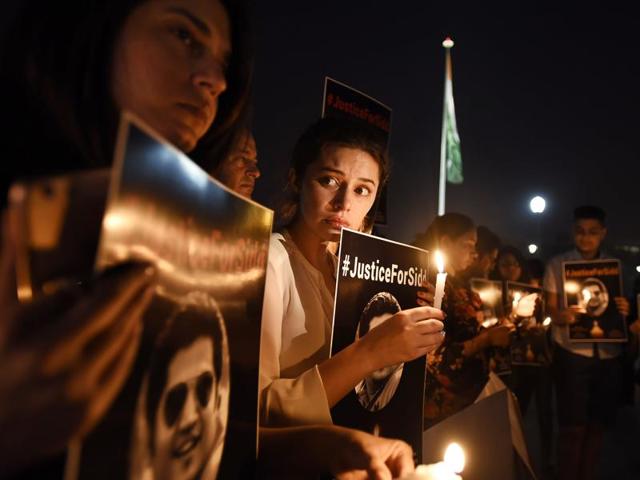 Family members and friends of Sidharth Sharma A 32-year-old IT professional WHO was killed after he was hit by a speeding Mercedes during a protest for Justice at Central Park in Connaught Place. (Hindustan Times) Family members and friends of Sidharth Sharma A 32-year-old IT professional WHO was killed after he was hit by a speeding Mercedes during a protest for Justice at Central Park in Connaught Place. (Hindustan Times)