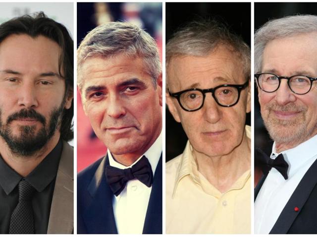 Keanu Reeves, George Clooney, Woody Allen and Steven Spielberg. Now that’s a lineup.(Shutterstock)