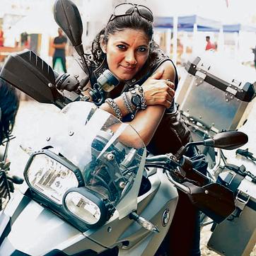 Out on a nation-wide tour with fellow biker Dipesh Tanwar, the 44-year-old met with an accident in Gyaraspur in Madhya Pradesh, when her bike slid off road. Out on a nation-wide tour with fellow biker Dipesh Tanwar, the 44-year-old met with an accident in Gyaraspur in Madhya Pradesh, when her bike slid off road.