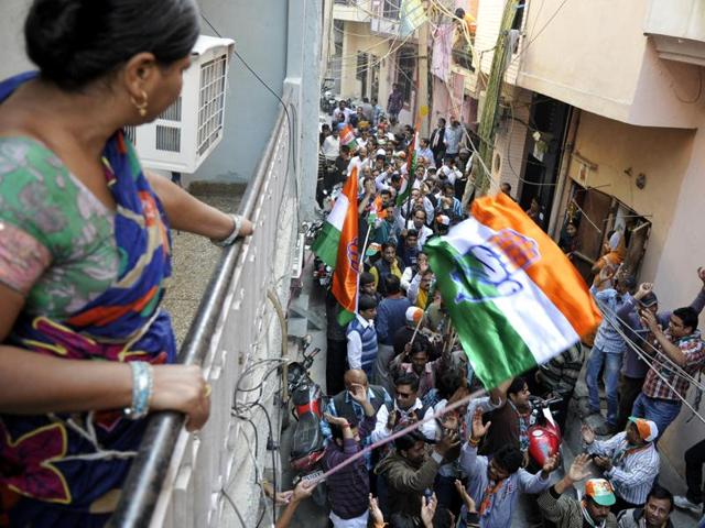 The polls will be notified on April 18, when the model code of conduct comes into force in the 13 wards. The results will be out on May 17. (Sonu Mehta/Hindustan Times) The polls will be notified on April 18, when the model code of conduct comes into force in the 13 wards. The results will be out on May 17. (Sonu Mehta/Hindustan Times)