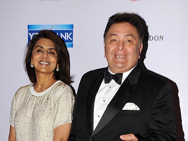 Rishi Kapoor poses with his wife Neetu Singh. (AFP) Rishi Kapoor poses with his wife Neetu Singh. (AFP)