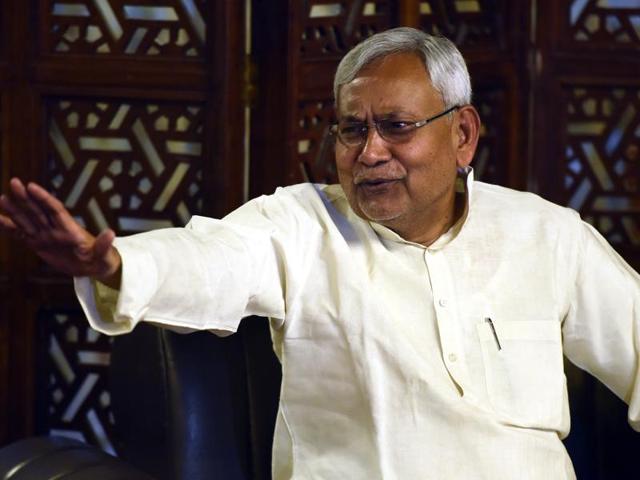 Nitish Kumar denied being in the race for prime ministership but said he had the credentials required for the post.(Sonu Mehta/HT Photo) Nitish Kumar denied being in the race for prime ministership but said he had the credentials required for the post.(Sonu Mehta/HT Photo)