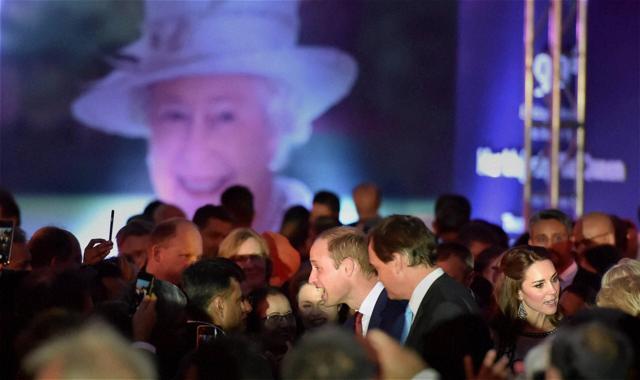 Prince William, Duke of Cambridge and Catherine, Duchess of Cambridge meeting guests during 90th birthday celebration of The Queen Elizabeth II at the residence of British high commissioner. (PTI) Prince William, Duke of Cambridge and Catherine, Duchess of Cambridge meeting guests during 90th birthday celebration of The Queen Elizabeth II at the residence of British high commissioner. (PTI)
