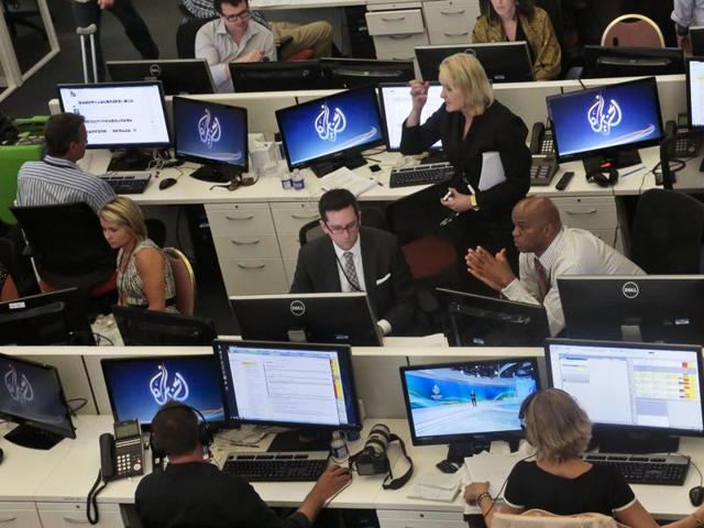 The Qatar-based Al-Jazeera network announced in January that it was shutting down the US-based offshoot, calling it an economic decision. (AP) The Qatar-based Al-Jazeera network announced in January that it was shutting down the US-based offshoot, calling it an economic decision. (AP)