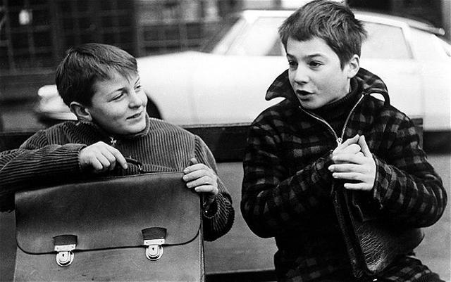 A still from Francois Truffaut’s black and white classic 400 Blows.