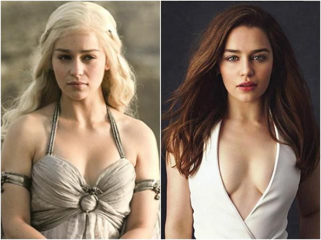 Emilia Clarke, who plays Mother of Dragons, Daenerys Targaryen on the show, stays away from heavy makeup even off screen. If you don’t believe us, check out her Instagram. Here, however, she looks so stunning with her dark head of hair and rosy lips. (HBO/Facebook)