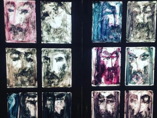 Art Attack: Actor Riteish Deshmukh shares a picture of actor Salman Khan’s paintings displayed at ND Studios in Mumbai. (Riteishd/Instagram)