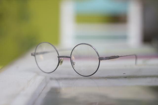 Gandhi glasses: “My best friend gifted these to me on my birthday. I had read My Experiments With Truth. I lost them.”