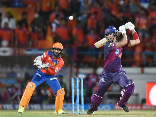 Kevin Pietersen of Rising Pune Supergiants hits a shot. (Pratham Gokhale/HT Photo) Kevin Pietersen of Rising Pune Supergiants hits a shot. (Pratham Gokhale/HT Photo)