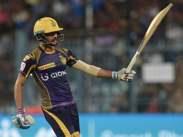 Manish Pandey celebrates after scoring a half-century. (AFP) Manish Pandey celebrates after scoring a half-century. (AFP)