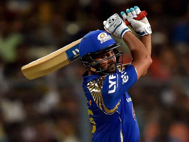 Rohit Sharma hit 10 fours and two sixes in his 54-ball 84. (PTI) Rohit Sharma hit 10 fours and two sixes in his 54-ball 84. (PTI)