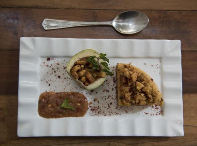Guava cheesecake by Chef Kaustubh Gurjar, The Pantry (Photo: Aalok Soni/HT) Guava cheesecake by Chef Kaustubh Gurjar, The Pantry (Photo: Aalok Soni/HT)