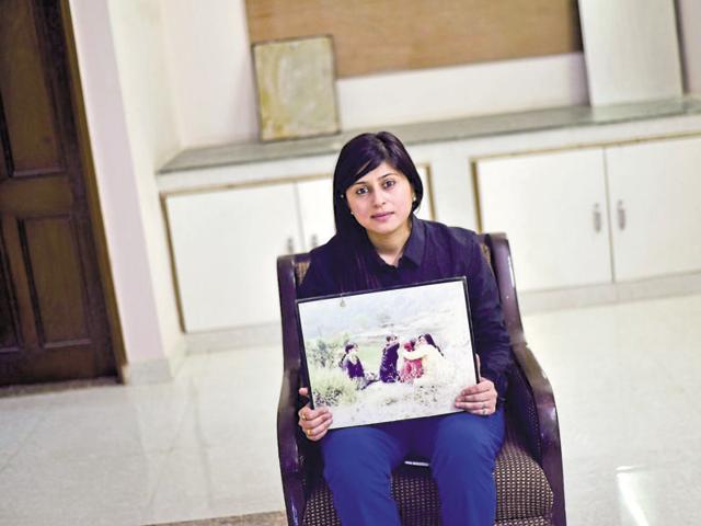 Rashmi, Sunita Chadha’s daughter, has started a women-only travel company.(Arun Sharma/HT Photo)