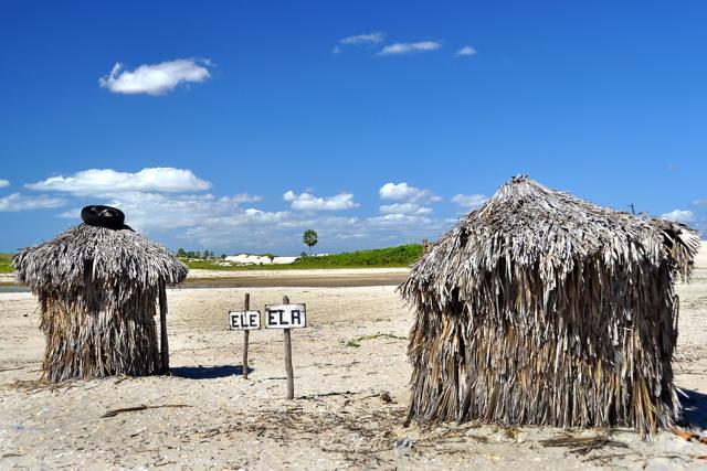 Two toilets made of palm tree leaves, Brazil. (©Thomas Heinze/500px) Two toilets made of palm tree leaves, Brazil. (©Thomas Heinze/500px)