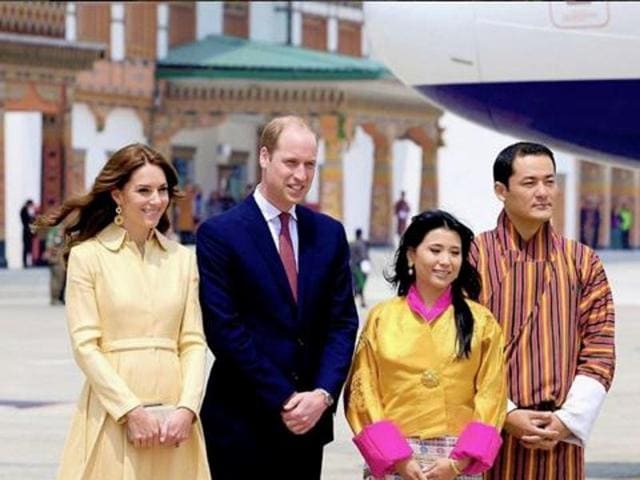 This is what she wore when she arrived in Bhutan. (Instagram) 