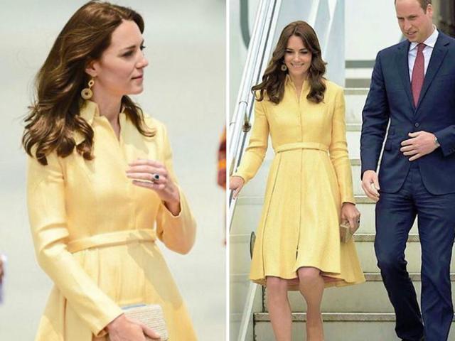 This is a coat-dress by Emilia Wickstead that Kate has worn before. (Instagram) This is a coat-dress by Emilia Wickstead that Kate has worn before. (Instagram)