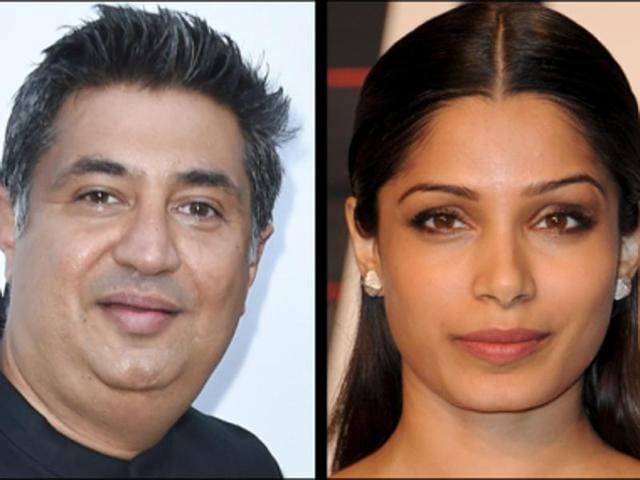 Tabrez Noorani, the director of Love Sonia with Freida Pinto, the lead actor. (Shutterstock) Tabrez Noorani, the director of Love Sonia with Freida Pinto, the lead actor. (Shutterstock)