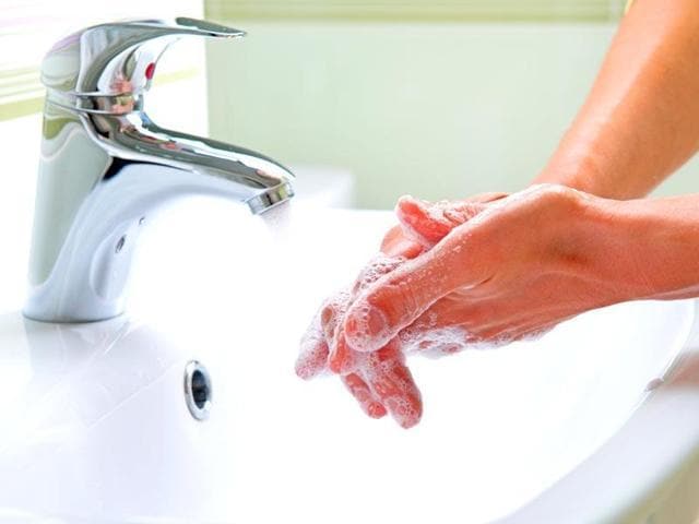 Keep clean: Wash hands before handling food and often during food preparation. Wash hands after going to the toilet. Wash and sanitize surfaces and equipment used for food preparation. Protect kitchen areas and food from animals and insects. (Shutterstock) Keep clean: Wash hands before handling food and often during food preparation. Wash hands after going to the toilet. Wash and sanitize surfaces and equipment used for food preparation. Protect kitchen areas and food from animals and insects. (Shutterstock)