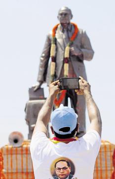 A Sadbhavna rally was taken out on the occasion of Dr Ambedkar’s birth anniversary. The rally was followed by cultural programmes. (Burhaan Kinu/HT Photo) A Sadbhavna rally was taken out on the occasion of Dr Ambedkar’s birth anniversary. The rally was followed by cultural programmes. (Burhaan Kinu/HT Photo)