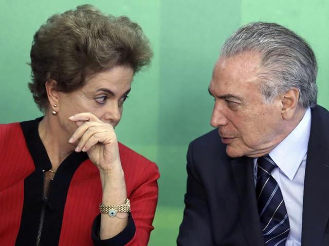 Brazil’s Supreme Court on Friday rejected a last-ditch attempt by President Dilma Rousseff (Left) to halt the impeachment process against her, clearing the way for Vice President Michel Temer (Right) to close in on the interim presidency. (AP Photo) Brazil’s Supreme Court on Friday rejected a last-ditch attempt by President Dilma Rousseff (Left) to halt the impeachment process against her, clearing the way for Vice President Michel Temer (Right) to close in on the interim presidency. (AP Photo)